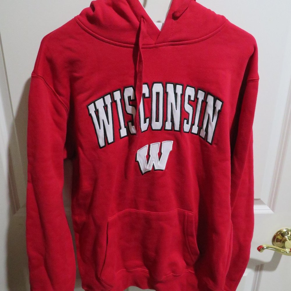 University of Wisconsin Stadium Athletics Hoodie Red Small S